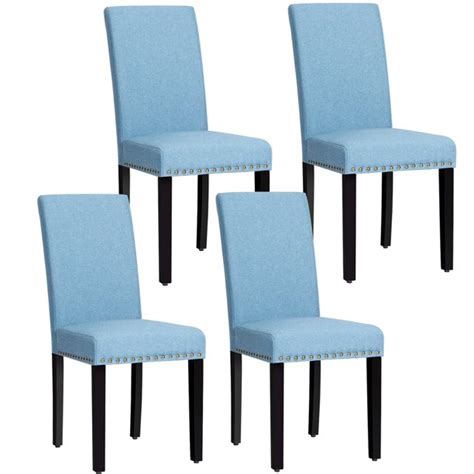 ( 4.8) out of 5 stars. Costway Set of 4 Fabric Dining Chairs w/Nailhead Trim - Walmart.com - Walmart.com