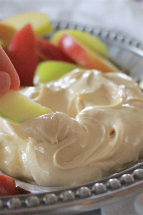 This easy and delicious caramel dip is perfect. Creamy Brown Sugar Apple Dip | Apple recipes, Cheese dip ...