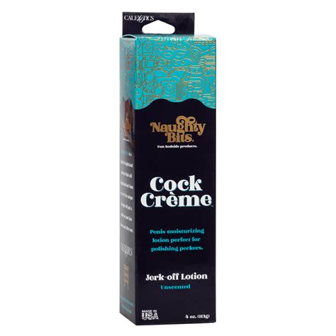 buy the naughty bits cock creme jerk off lotion coconut oil water based masturbation cream