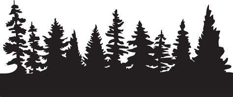 Maybe you would like to learn more about one of these? pine tree scene silhouette - Google Search | Tree outline ...