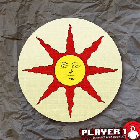 Dark Souls Solaire Of Astora Sigil Sticker By Player1stickers Dark