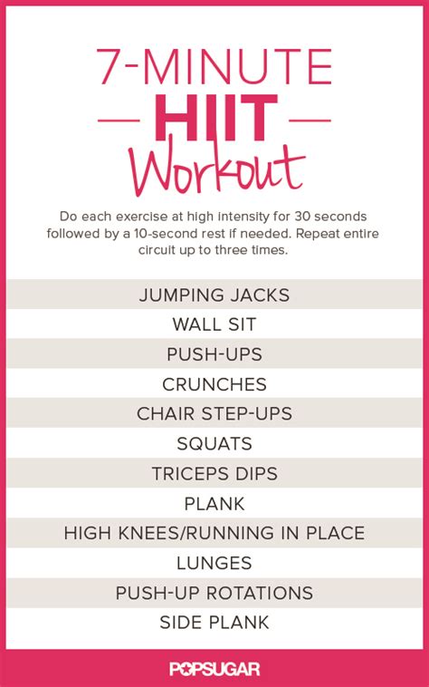 Just Hiit It Printable Bodyweight Workouts Popsugar Fitness Photo 4