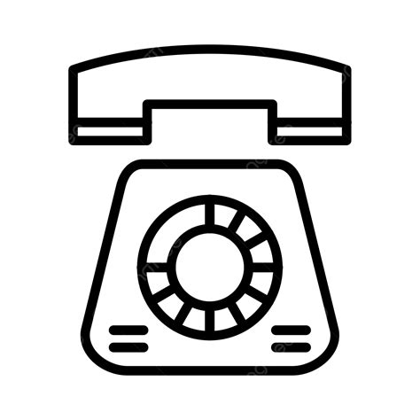 Icono De Línea Telefónica Vector Png Llamar Comunicación Teléfono