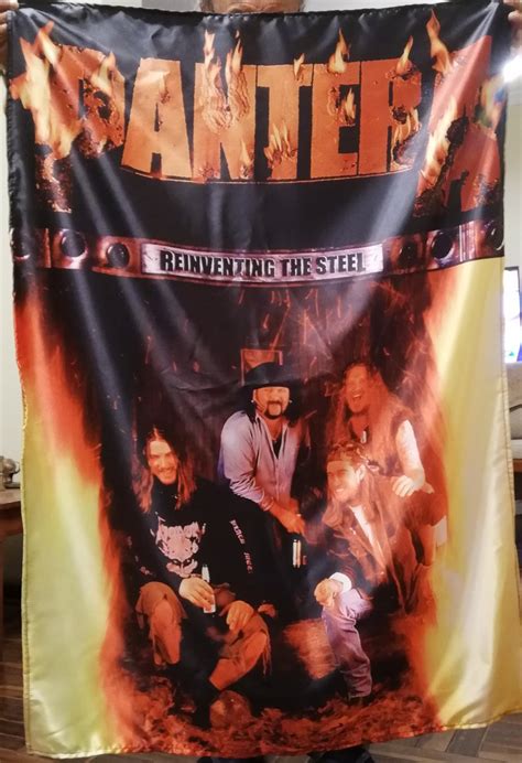 Pantera Reinventing The Steel Flag Cloth Poster Wall Tapestry Banner Cd