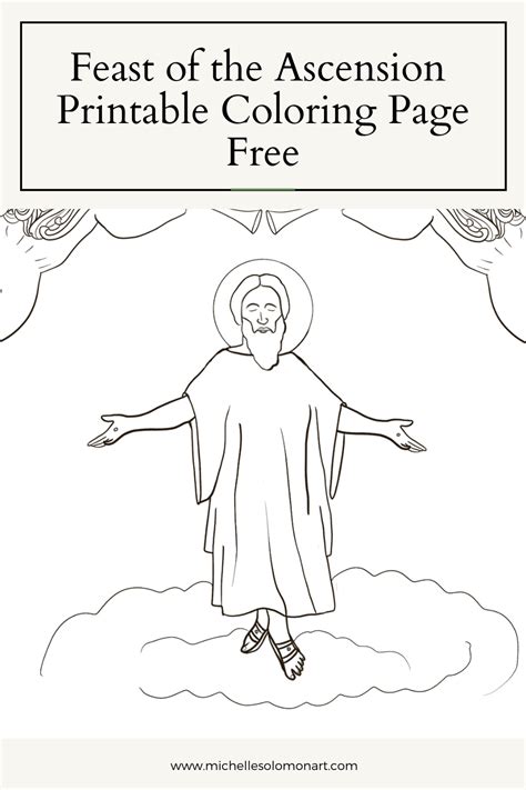 Ascension Of Jesus Coloring Page