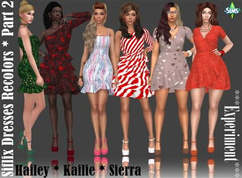 Sifix Dress Recolors Part 2 At Annetts Sims 4 Welt Lana Cc Finds