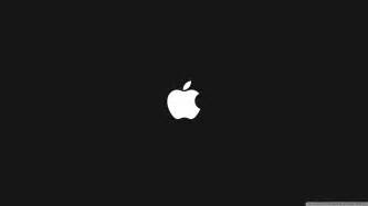 Download the perfect apple logo pictures. Apple On Black Background Ultra HD Desktop Background ...
