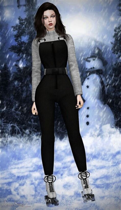 Snow Overall Jumpsuit From Jenni Sims • Sims 4 Downloads