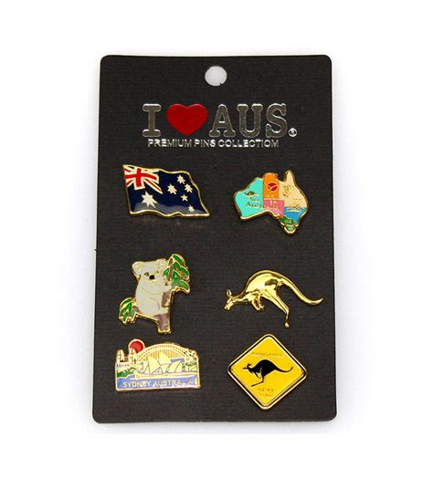 Australian Icons Clasp Pins Australia The T Australian Souvenirs