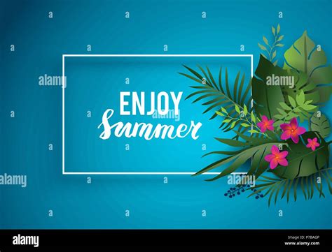 Enjoy Summer Card Stock Vector Image And Art Alamy