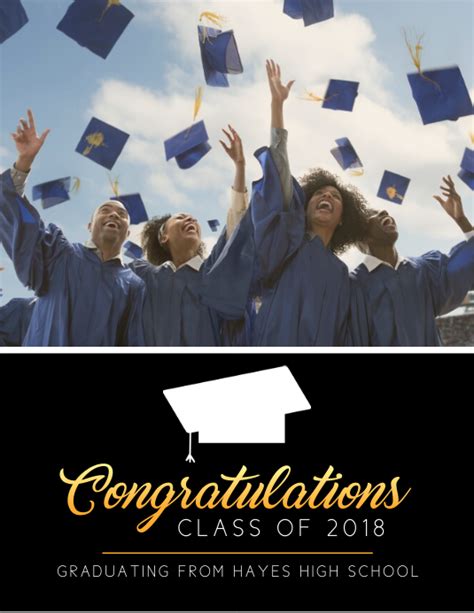 Graduation Congratulating Flyer Template Postermywall