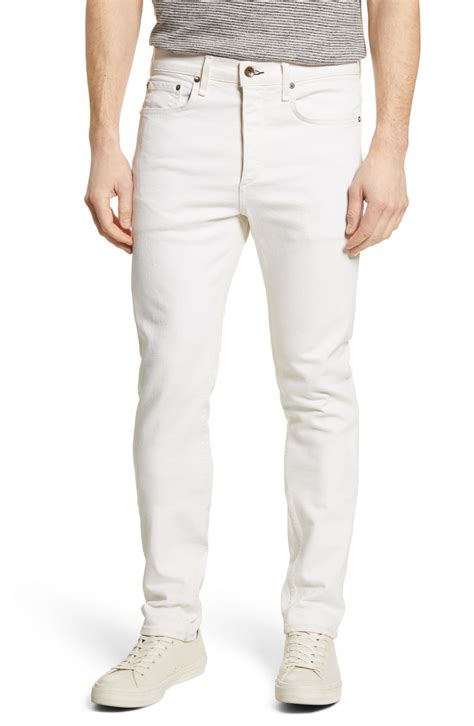 Taking on the latest menswear trends, wear slim designs with an oxford shirt for a smart casual look or style. Men's Rag & Bone Fit 2 Slim Fit Jeans, Size 33R - White ...