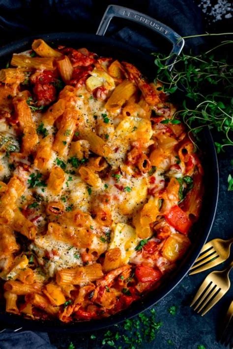 Leftover Turkey Pasta Bake With Ham And Cheese Nicky S Kitchen Sanctuary