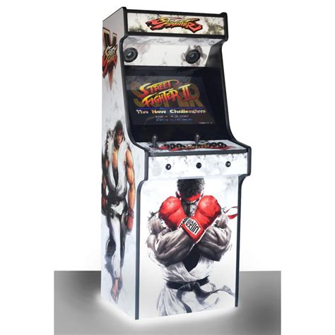 White Upright Arcade Machine With 815 Games Street Fighter Arcadecity