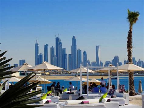 Nasimi Beach Dubai With City Across The Water Picture Of Nasimi Beach