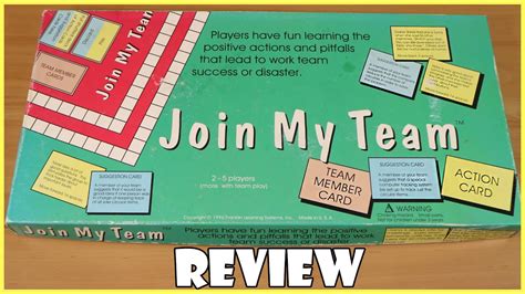 Join My Team Board Game Review Board Game Night Youtube