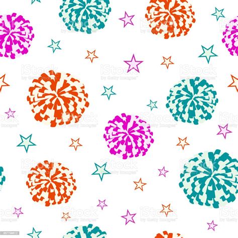 Cheerleading Seamless Pattern Stock Illustration Download Image Now