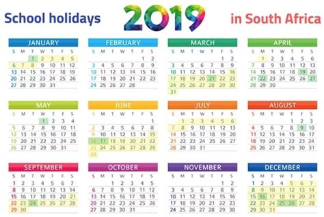 Penang public holidays 2021 : South Africa 2019 Printable Calendar With Holidays