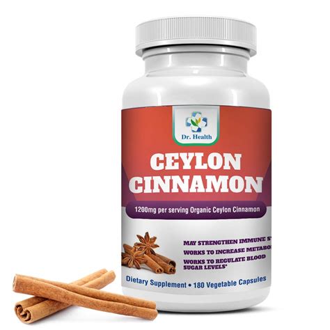 Organic Ceylon Cinnamon 1200mg Per Serving 180 Capsules True And Pure
