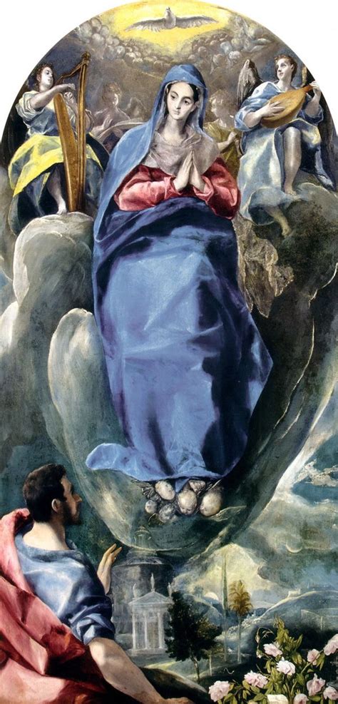 El Greco Inmaculada 1594 1596 Toledo Museo De Santa Cruz Grecas