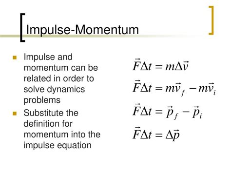 Ppt Impulse And Momentum Powerpoint Presentation Free