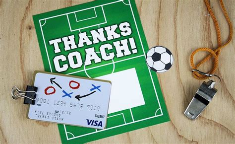 I have a coach gift card that i received for christmas. 3 Free "Thanks Coach" Gift Card Holders (With images) | Coach gift card, Coach gifts, Soccer ...