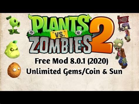 Plants Vs Zombies Mod Android Unlimited Gems Coins Sun