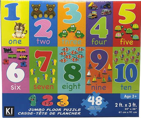 123 Jumbo Floor Puzzle 48 Pieces Homefurniturelife Online Store