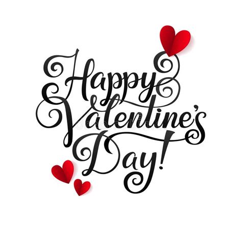 Happy Valentines Day Card Vector Illustration Stock Vector