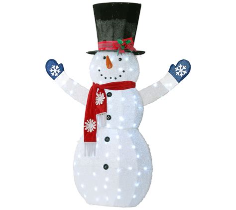 72 Snowman Decoration With White Led Lights