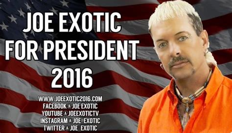Photo Joe Exotic S Presidential Campaign