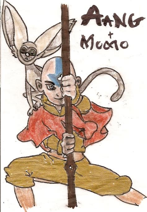 Aang And Momo By Heartsyhawk On Deviantart