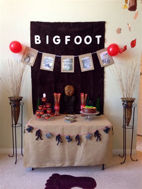 Our Bigfoot Birthday Party ~julie Bigfoot Birthday Bigfoot Party