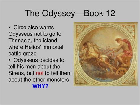 Ppt Review Of Book—11 Odysseus Visits The Blind Prophet Teresias As