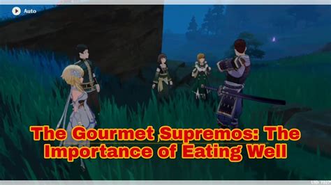 Genshin Impact The Gourmet Supremos The Importance Of Eating Well Quest Guide Youtube