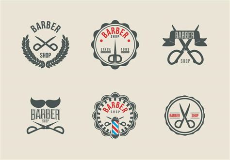 Logo and emblem for barber shop elements to vector. Scissors label barber shop logo vector - Download Free ...
