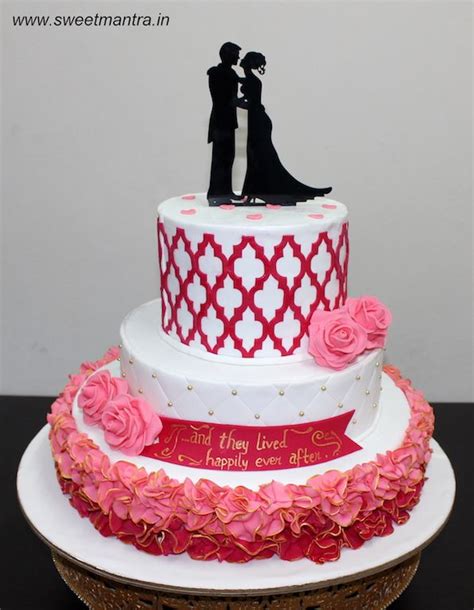 It's perfect for weddings, special occasions, or even engagement cakes! Wedding Reception Ceremony theme 3 layer customized ...