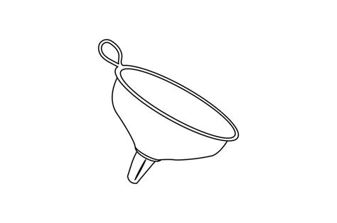Kitchen Funnel Outline Flat Icon By Printables Plazza Thehungryjpeg