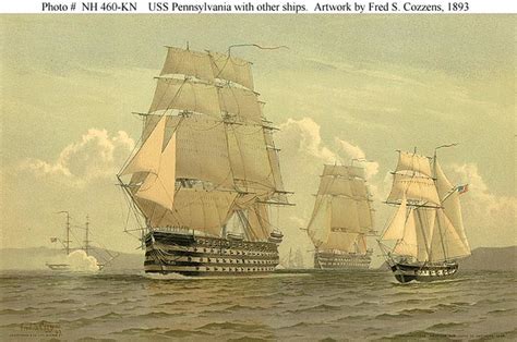 Us Navy Ships Of The Line At Sea 1846 Uss Pennsylvania 12 Flickr