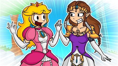 Princess Peach Meets Princess Zelda Youtube