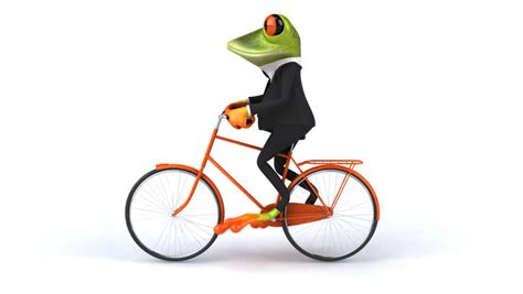 Fun Frog On Bike Stock Footage Video 100 Royalty Free 3190339