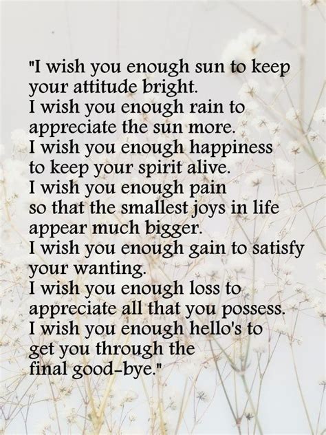 Image Result For I Wish You Enough Poem I Wish You Enough Think