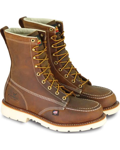 Thorogood Mens Steel Toe Lace Up Work Boots Boot Barn