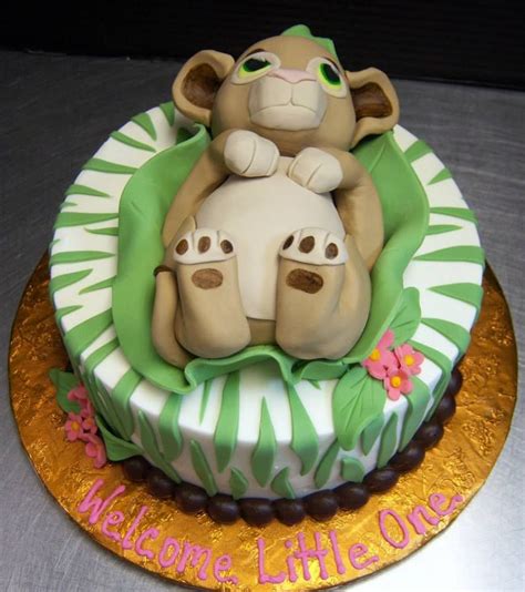 Lion King Baby Shower Cake Simba Cake Nala Cake Disney Baby Shower