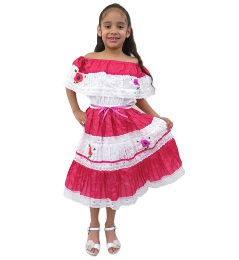 Mexican Dress Flor For Girls
