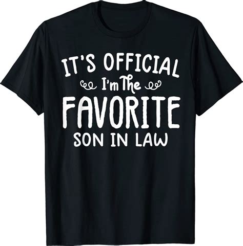 Mens Favorite Son In Law Shirt Funny Son In Law Ts From Mother T
