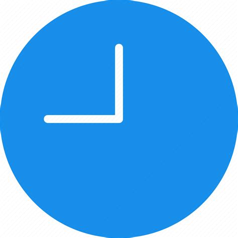 Blue Circle Clock Time Timing Watch Icon Download On Iconfinder