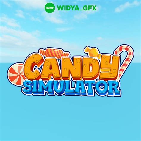 Custom 3d Roblox Game Logo For Candy Simulator