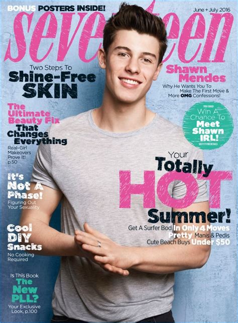 Shawn Mendes Covers Seventeen Talks Fame And Music