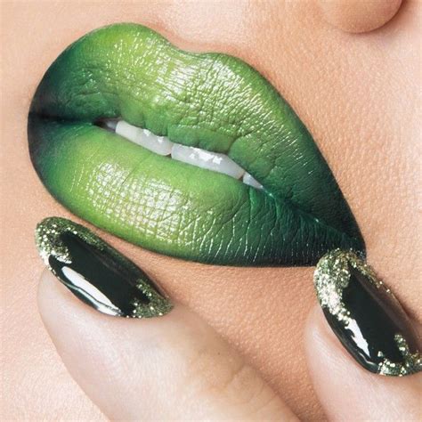 Log In — Instagram Green Lips Lip Art Makeup Eye Makeup